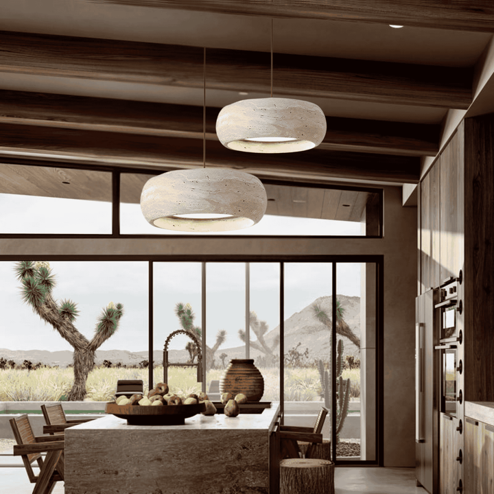 Ambient Travertine Pendant Light 6
