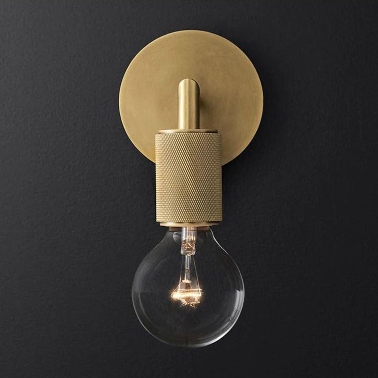 Art Deco Brass Wall Sconce 0