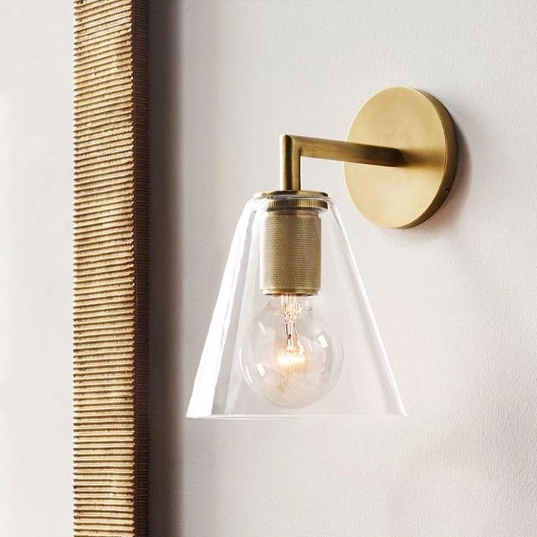 Art Deco Brass Wall Sconce 1