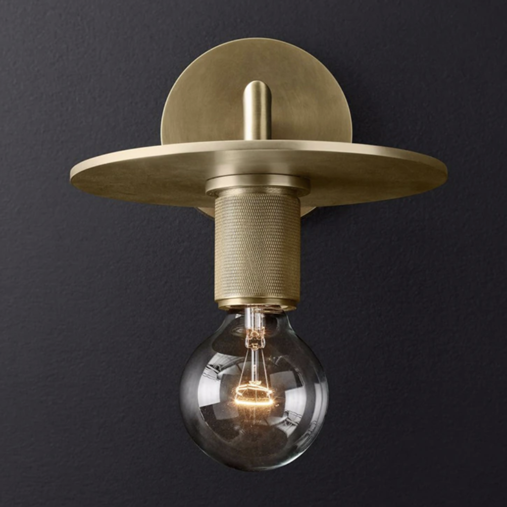 Art Deco Brass Wall Sconce 5