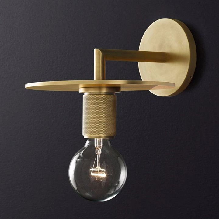 Art Deco Brass Wall Sconce 7