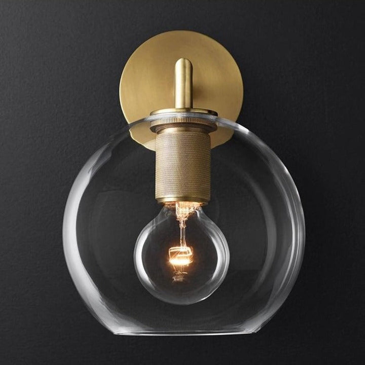 Art Deco Brass Wall Sconce 8