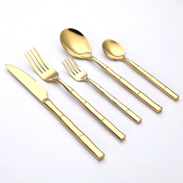 Artisan Bamboo Stainless Steel Cutlery Set 0