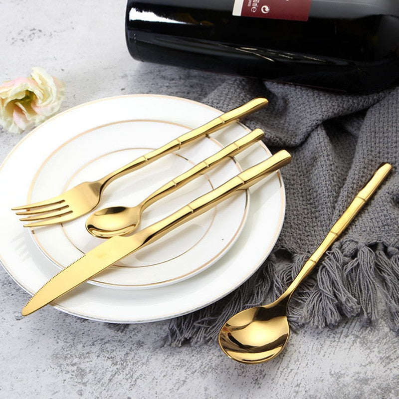 Artisan Bamboo Stainless Steel Cutlery Set 1