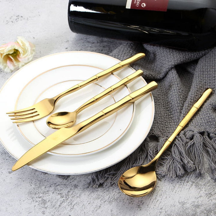 Artisan Bamboo Stainless Steel Cutlery Set 1