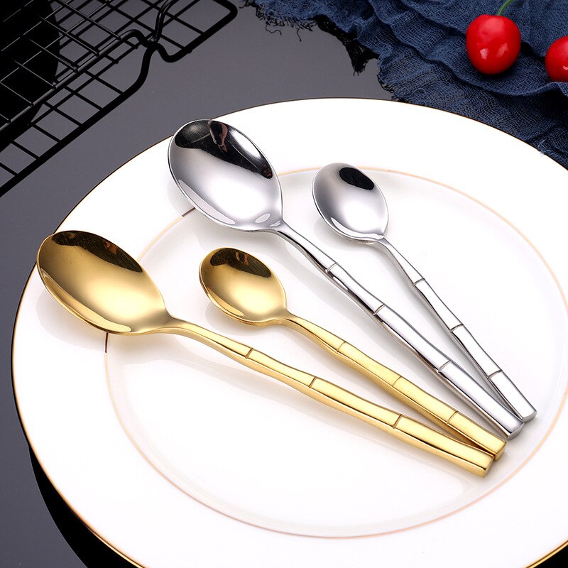 Artisan Bamboo Stainless Steel Cutlery Set 2