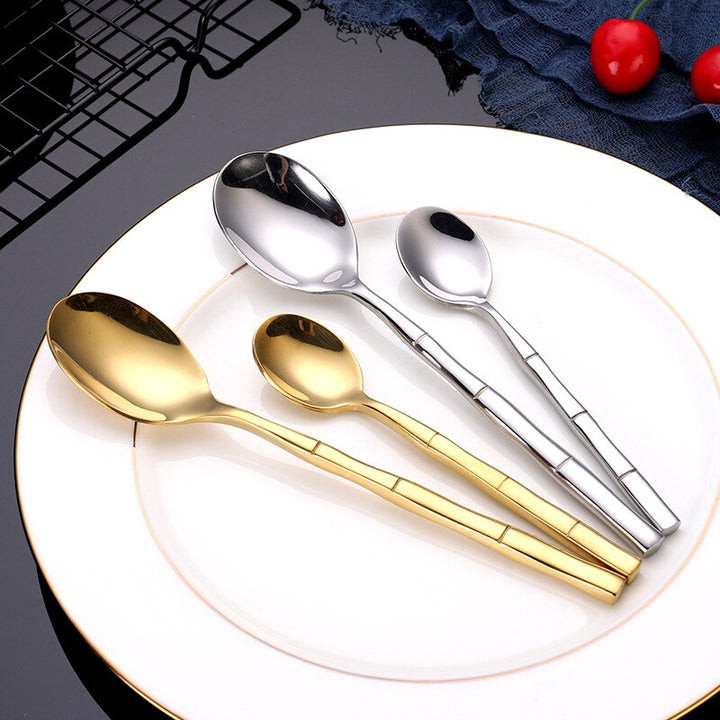 Artisan Bamboo Stainless Steel Cutlery Set 2
