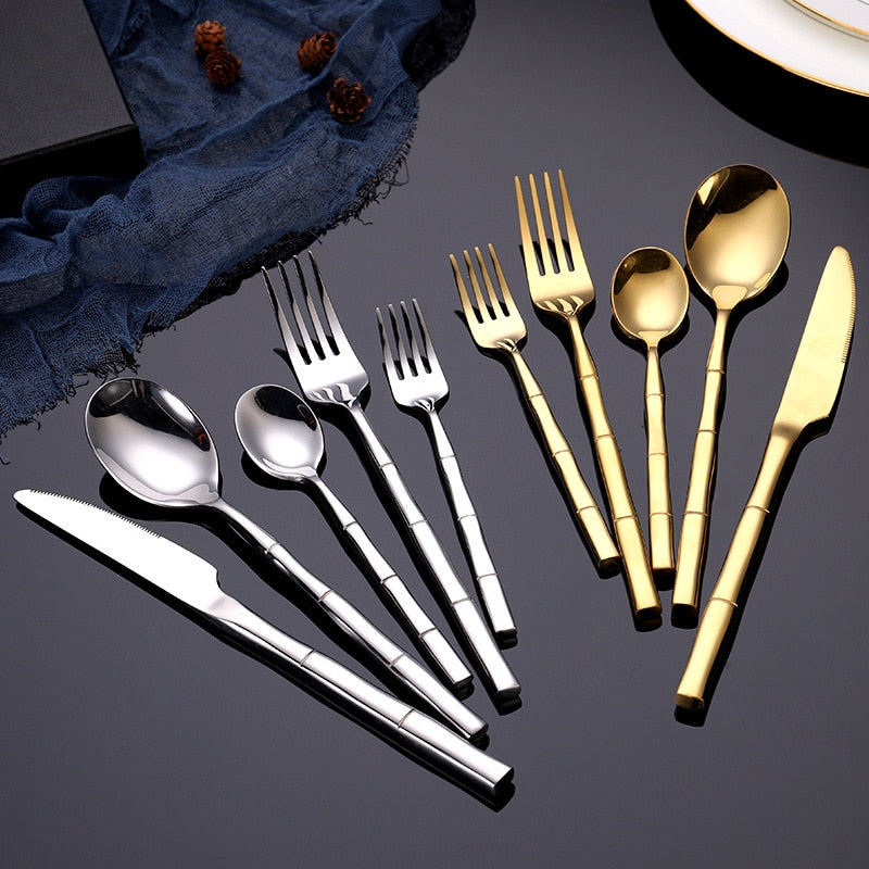 Artisan Bamboo Stainless Steel Cutlery Set 3