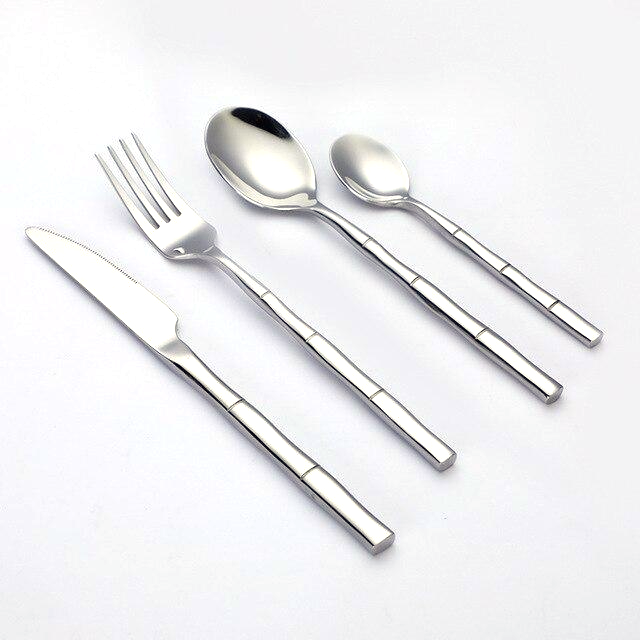 Artisan Bamboo Stainless Steel Cutlery Set 9