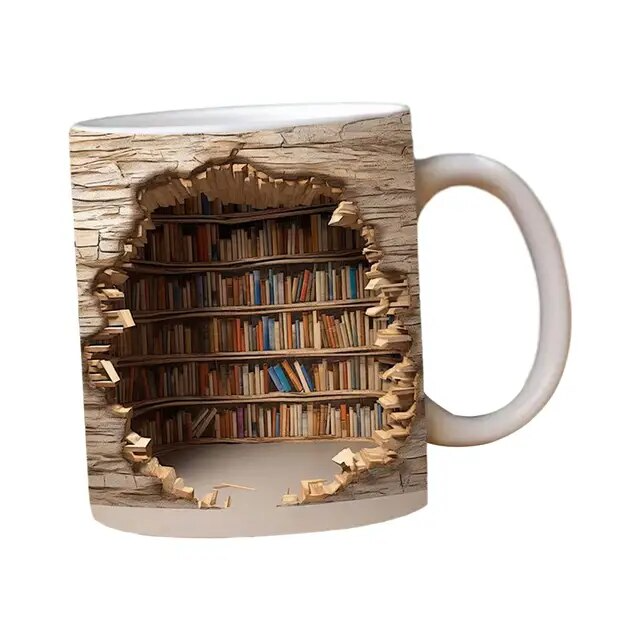 Artisan Ceramic Bookshelf Mug 7