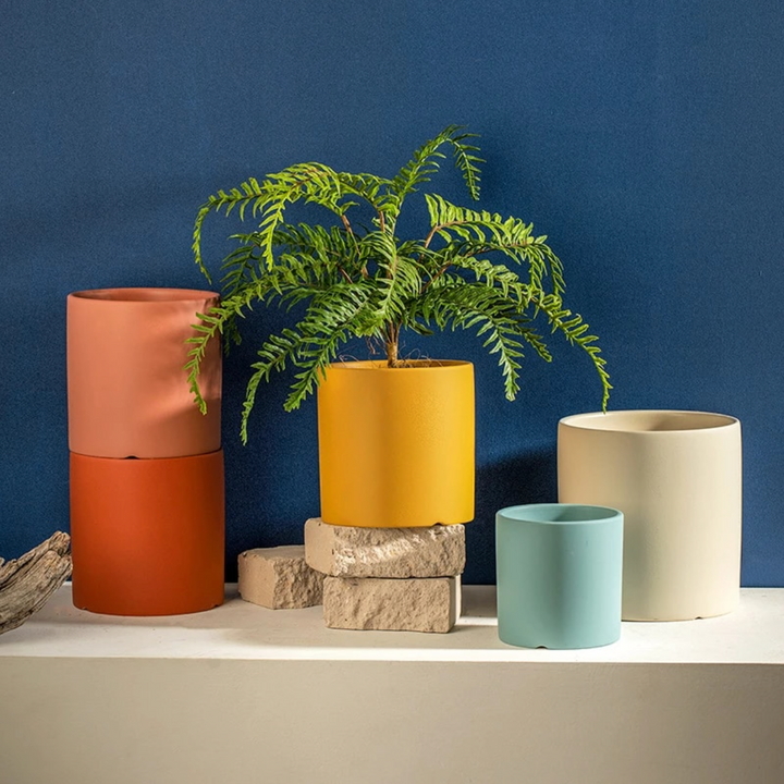 Artisan Ceramic Planter Set 2