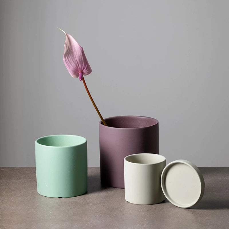 Artisan Ceramic Planter Set 3