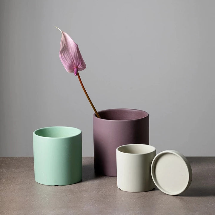 Artisan Ceramic Planter Set 3