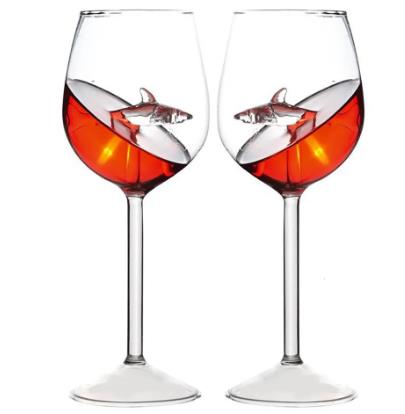 Artisan Crystal Shark Glass 2
