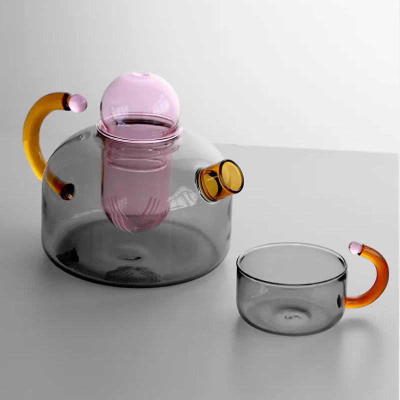 Artisan Glass Teapot Set 2
