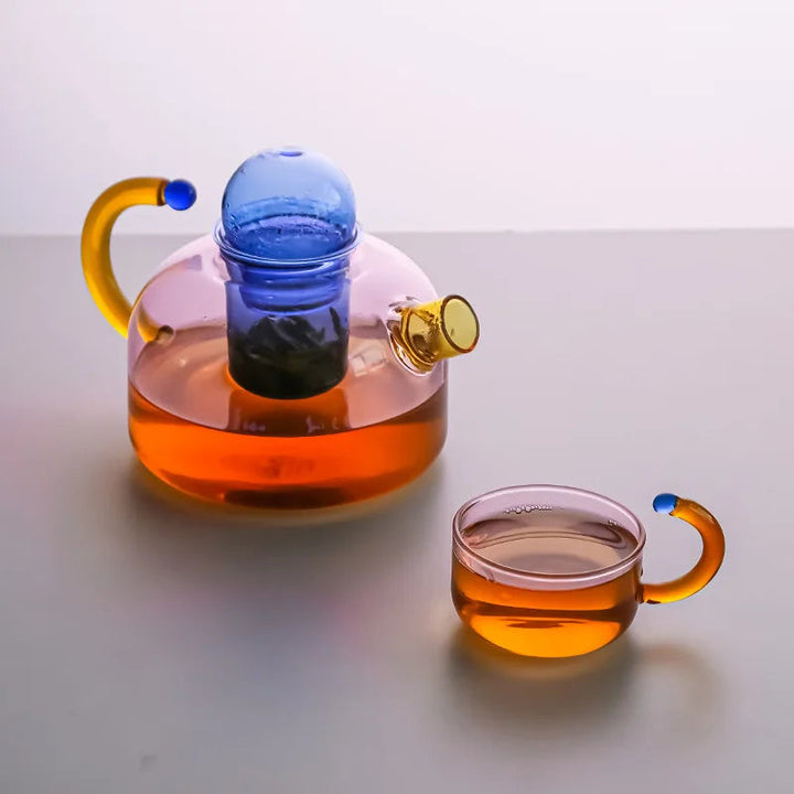 Artisan Glass Teapot Set 3