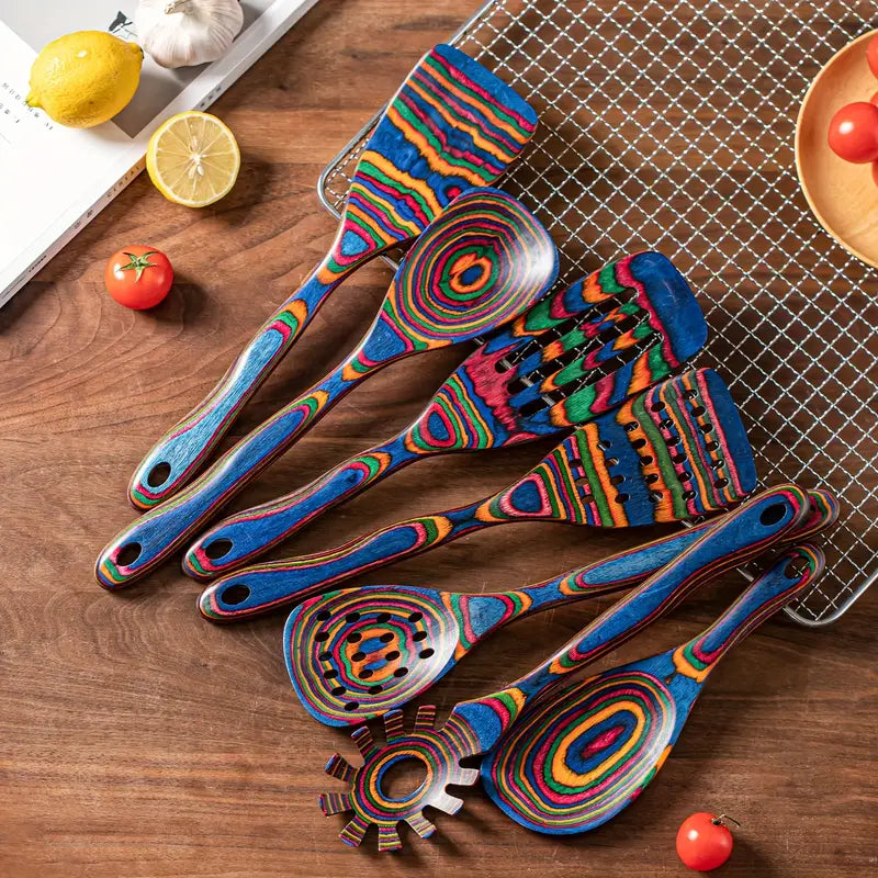 Artisan Pakkawood Kitchen Utensil Set 0