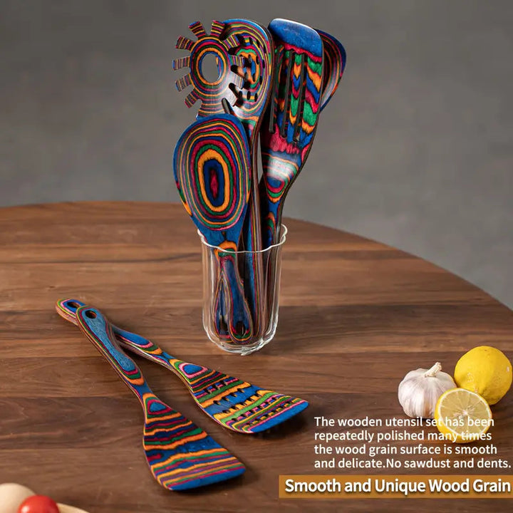 Artisan Pakkawood Kitchen Utensil Set 1