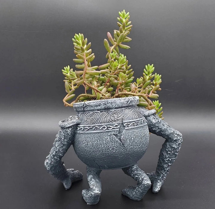 Artisan Resin Flower Pot 2