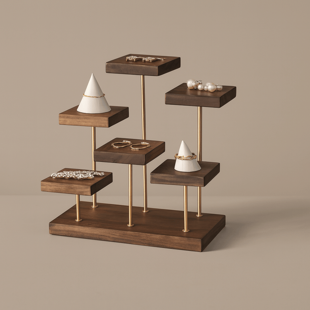 Artisan Walnut Jewelry Stand 3