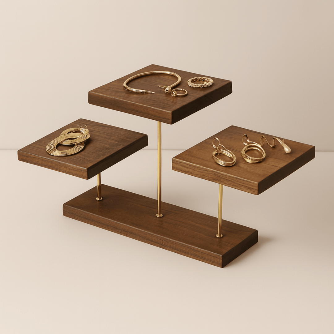 Artisan Walnut Jewelry Stand 4