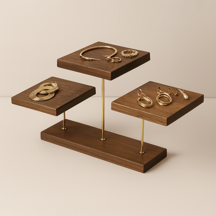 Artisan Walnut Jewelry Stand 4