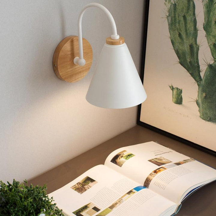 Artisan Wood and Metal Wall Sconce 1