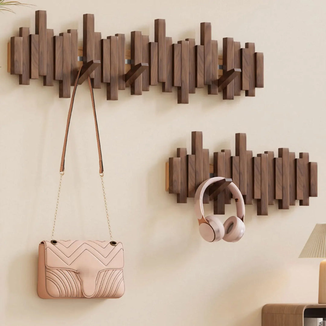 Artisan Wooden Coat Rack Wall 0