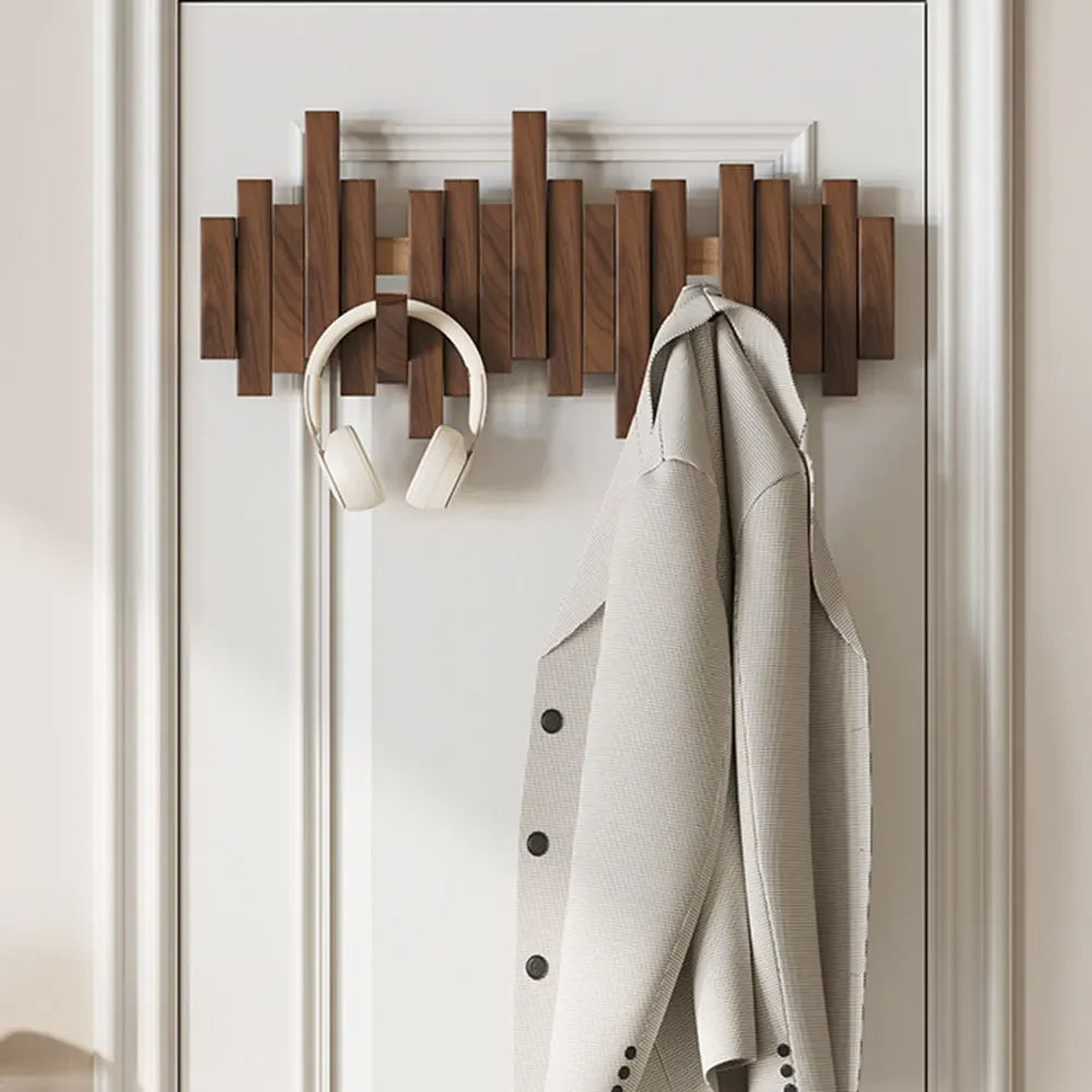 Artisan Wooden Coat Rack Wall 2