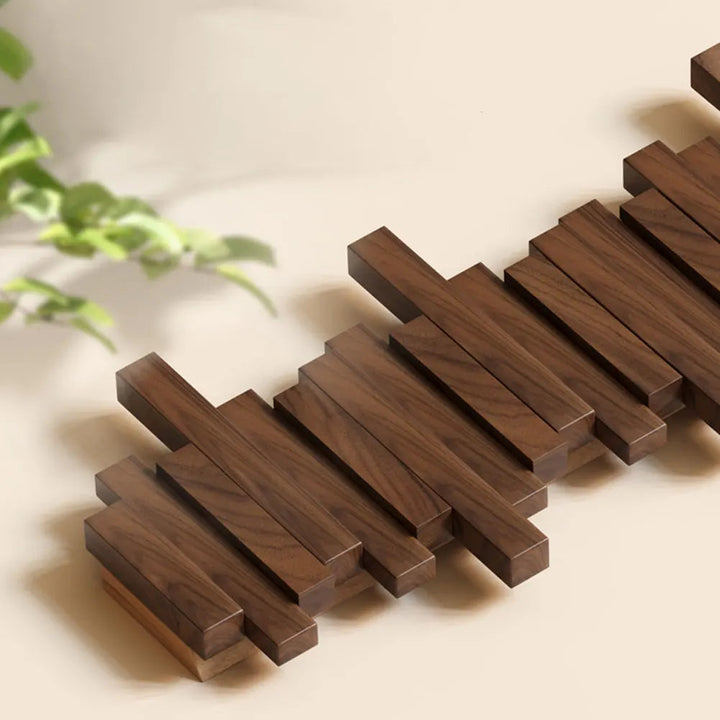 Artisan Wooden Coat Rack Wall 4