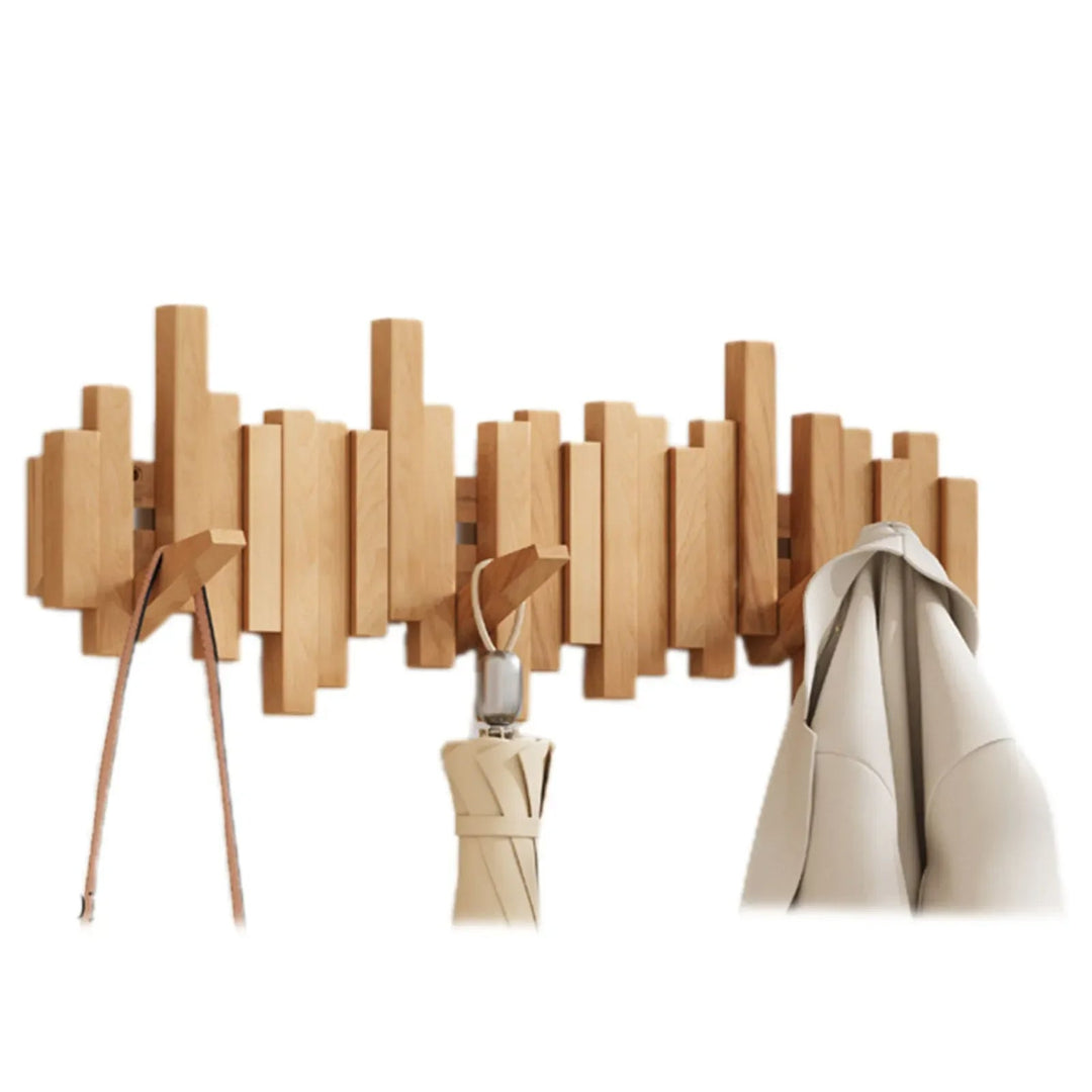 Artisan Wooden Coat Rack Wall 6