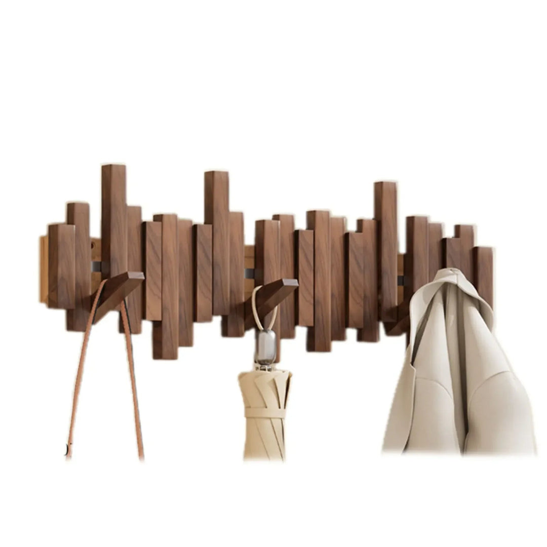 Artisan Wooden Coat Rack Wall 7