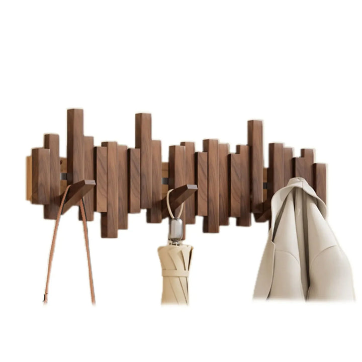 Artisan Wooden Coat Rack Wall 7