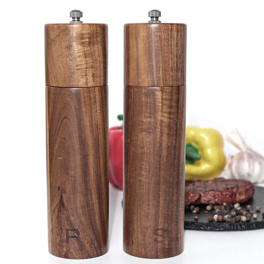 Artisan Wooden Salt And Pepper Grinders 2