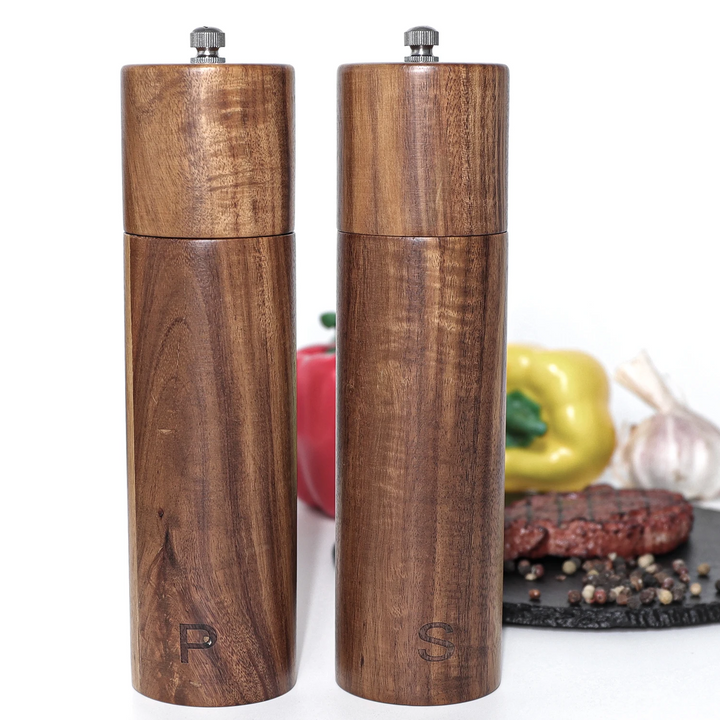 Artisan Wooden Salt And Pepper Grinders 2