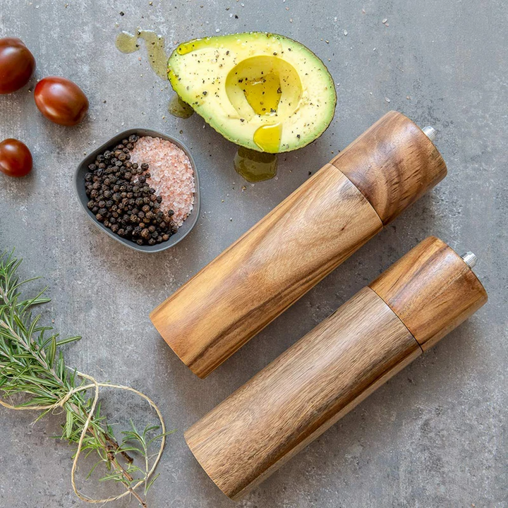 Artisan Wooden Salt And Pepper Grinders 6