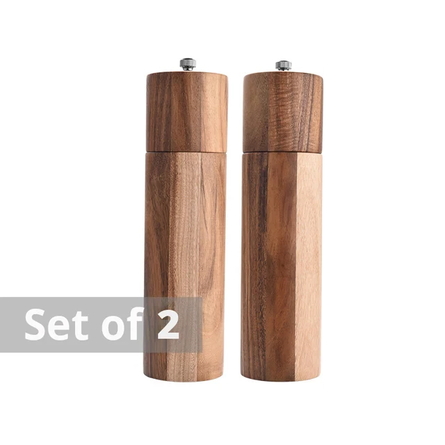 Artisan Wooden Salt And Pepper Grinders 7