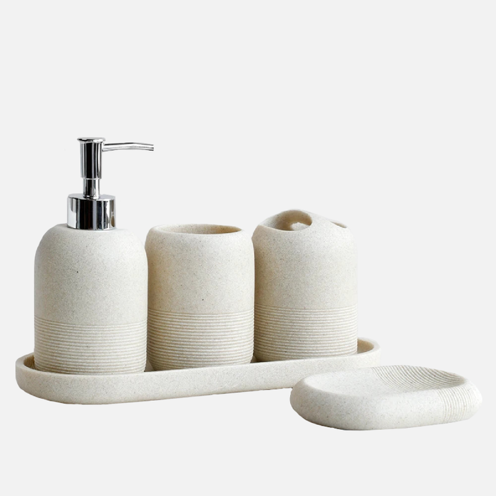 Calming Stone Bathroom Set 0