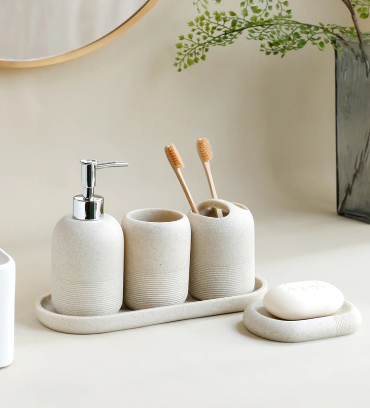 Calming Stone Bathroom Set 6