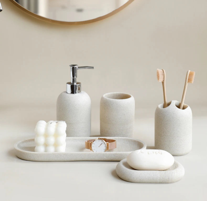Calming Stone Bathroom Set 7