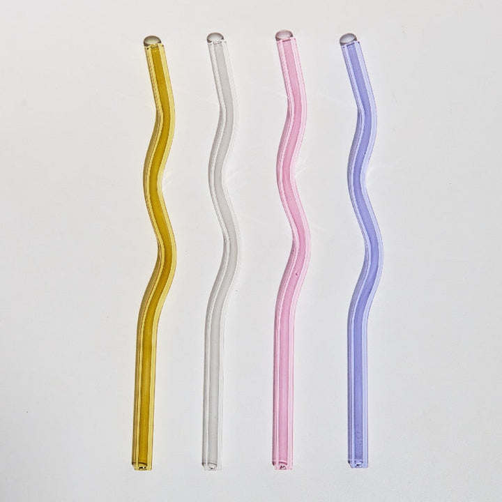Charming Borosilicate Glass Straws 12