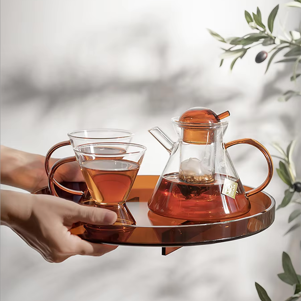 Charming Borosilicate Tea Set 3