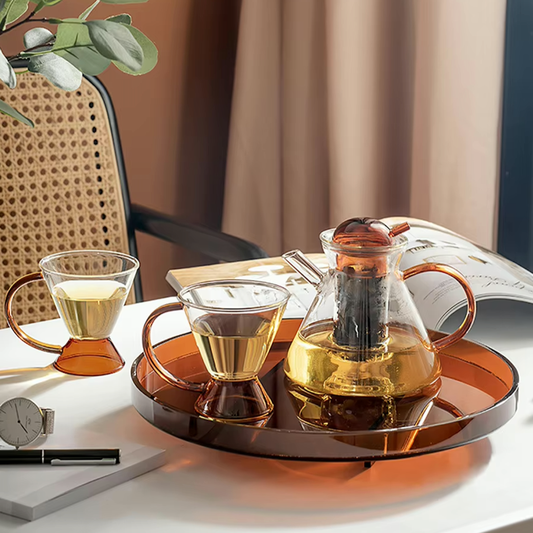 Charming Borosilicate Tea Set 4