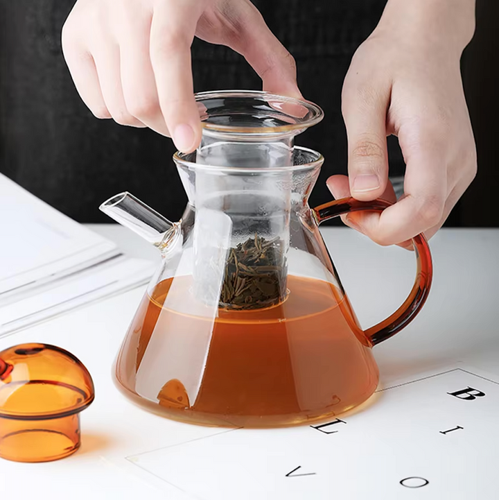 Charming Borosilicate Tea Set 6