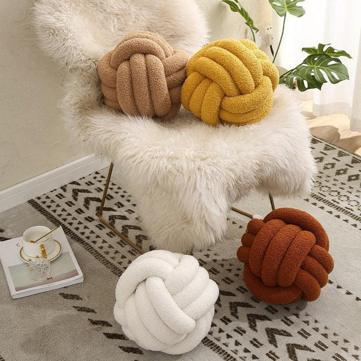 Charming Cotton Knot Pillow 1
