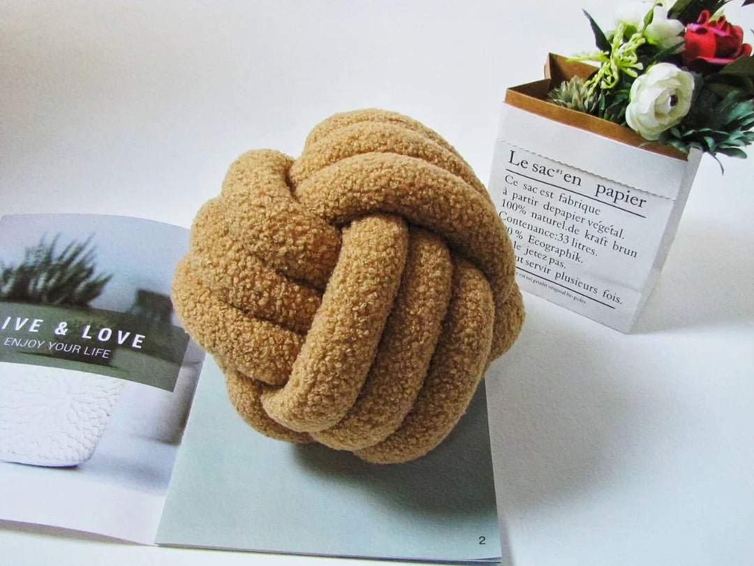 Charming Cotton Knot Pillow 4