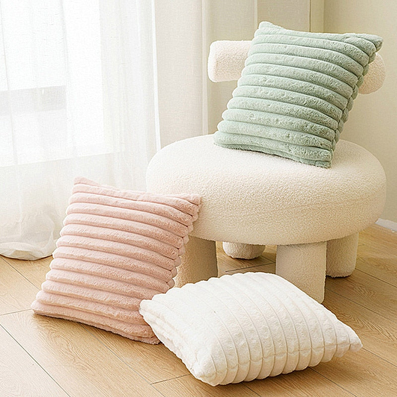 Chic Faux Fur Pillow Cover 1