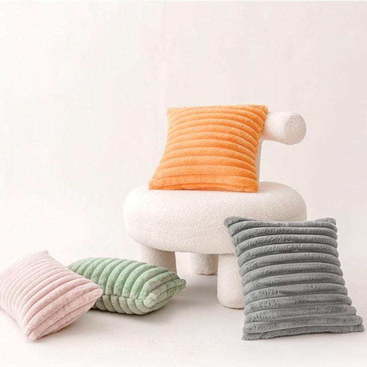 Chic Faux Fur Pillow Cover 4