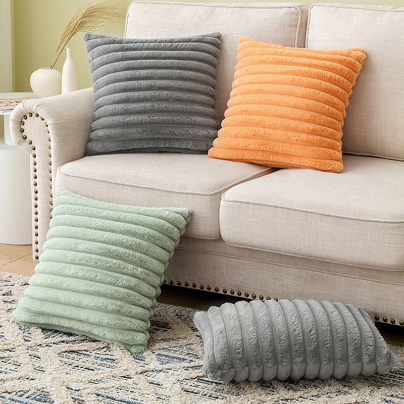 Chic Faux Fur Pillow Cover 6