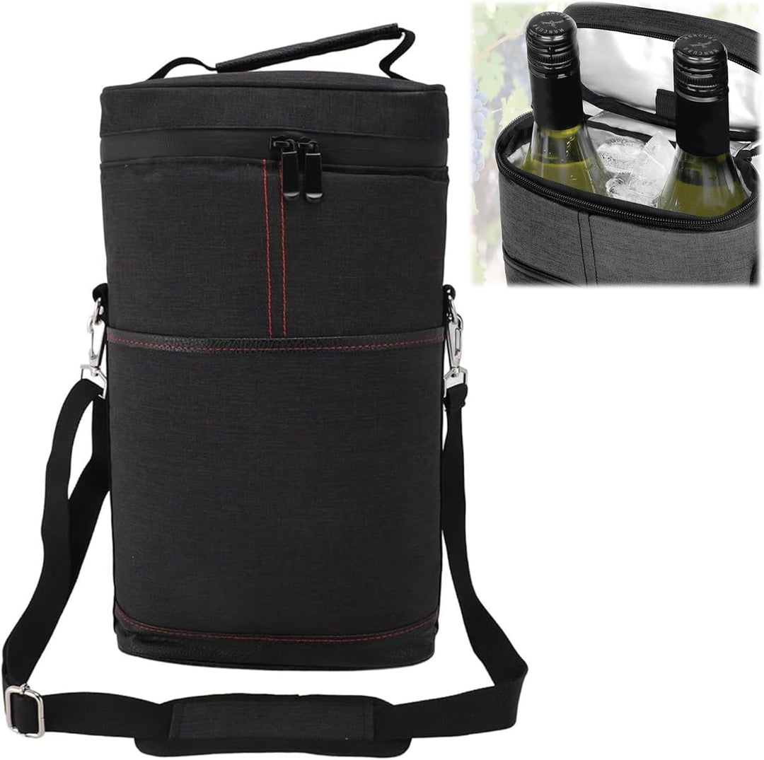 Chic Insulated Wine Tote 0